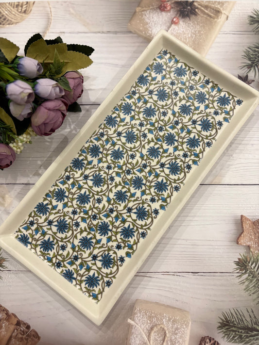 FINE CERAMIC RECTANGLE COOKIE PLATTER