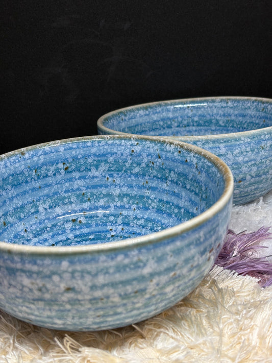 CERAMIC BREAKFAST BOWL BLUE OCEAN