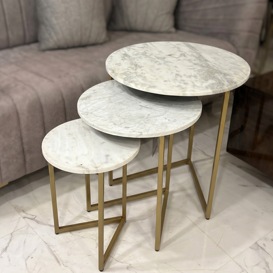 Round Nesting Table Set