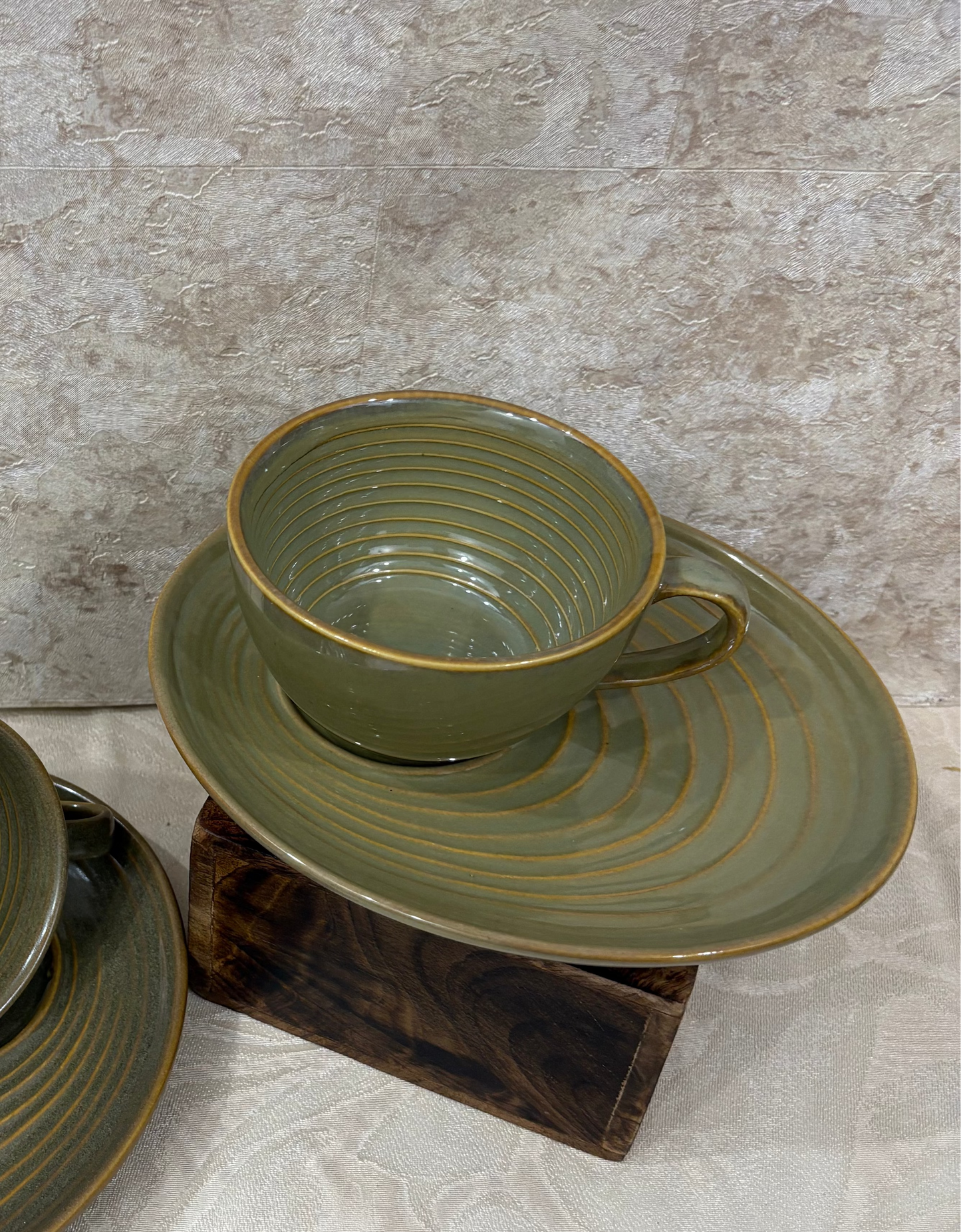 Porcelain Lines Cup & Saucer Set