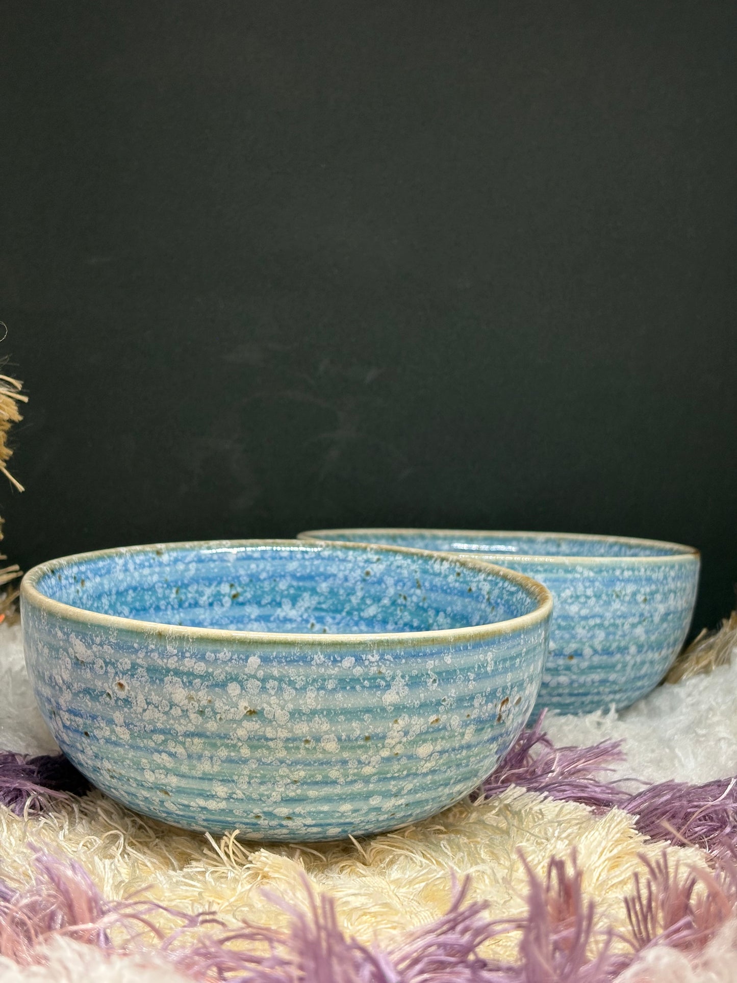 CERAMIC BREAKFAST BOWL BLUE OCEAN