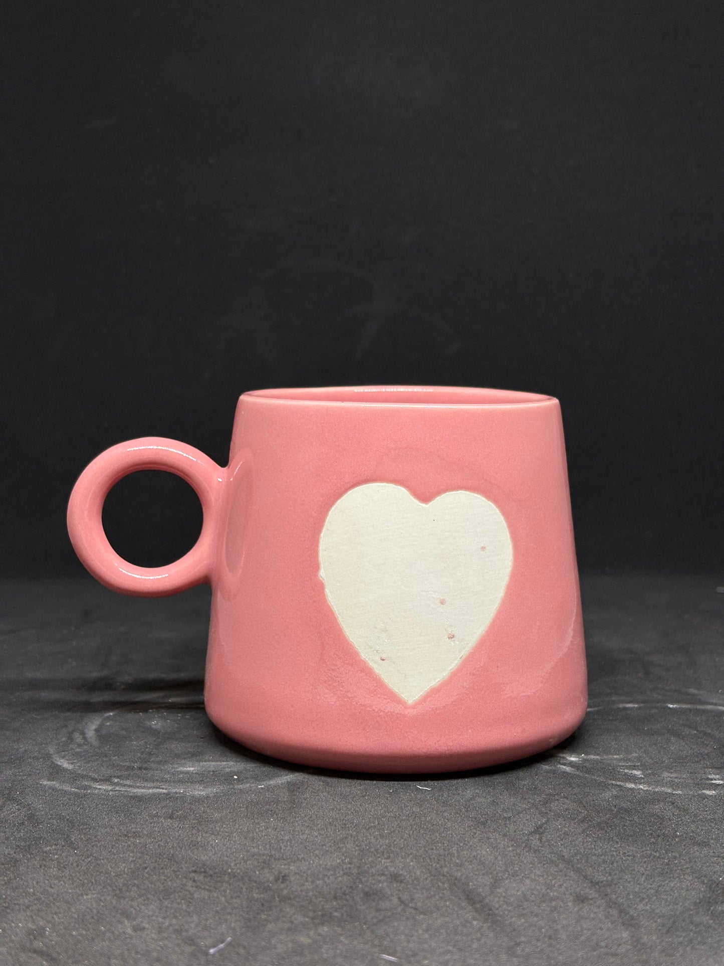 CERAMIC HEART COFFEE MUGS
